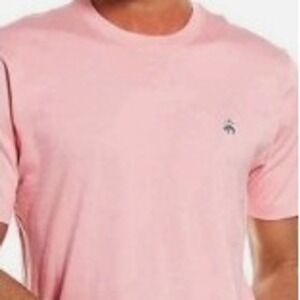 Brooks Brothers Pink Cotton TShirt Mens XL Embroidered Logo Short‎ Sleeve Casual